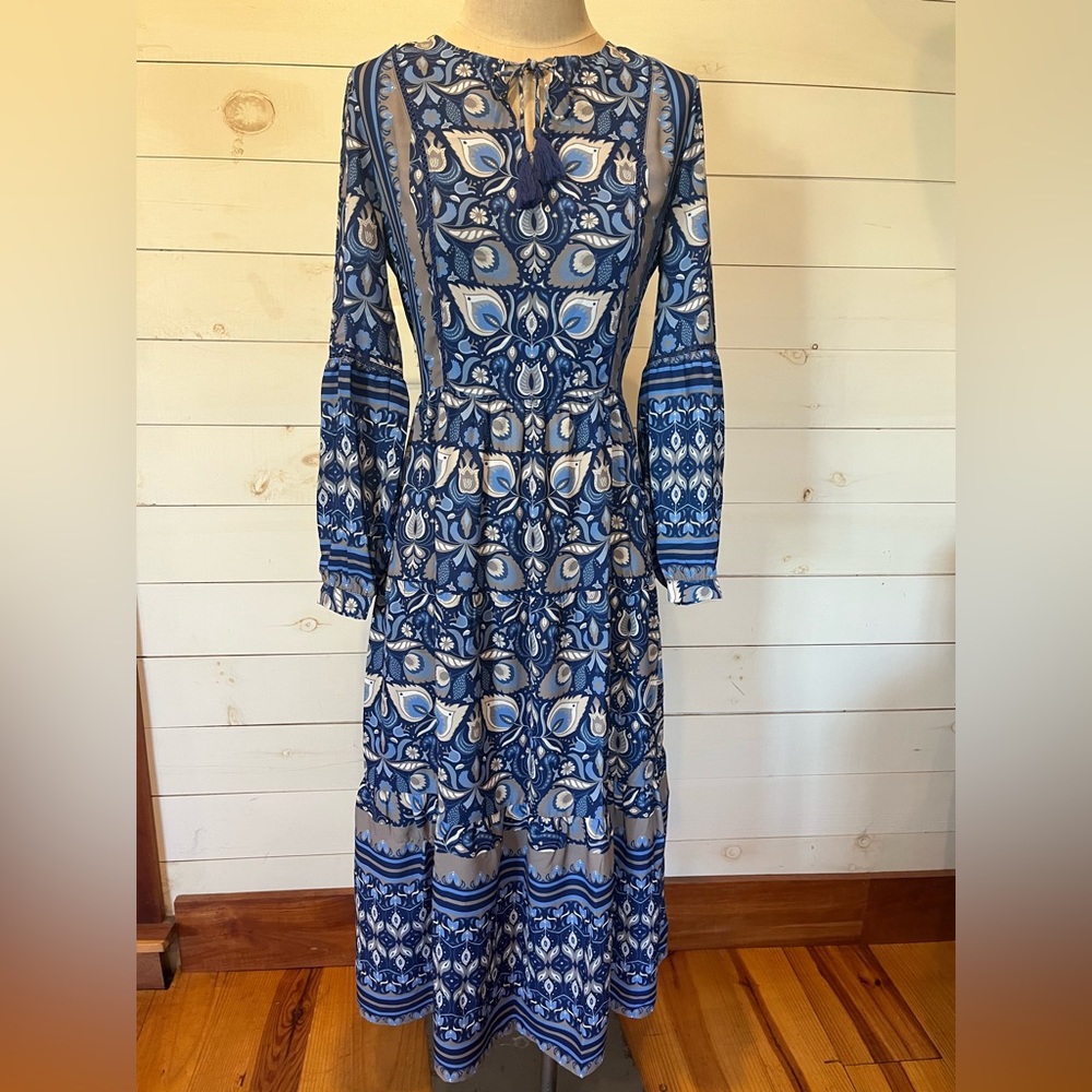 JMaughlin Hortense Blue Floral Dress